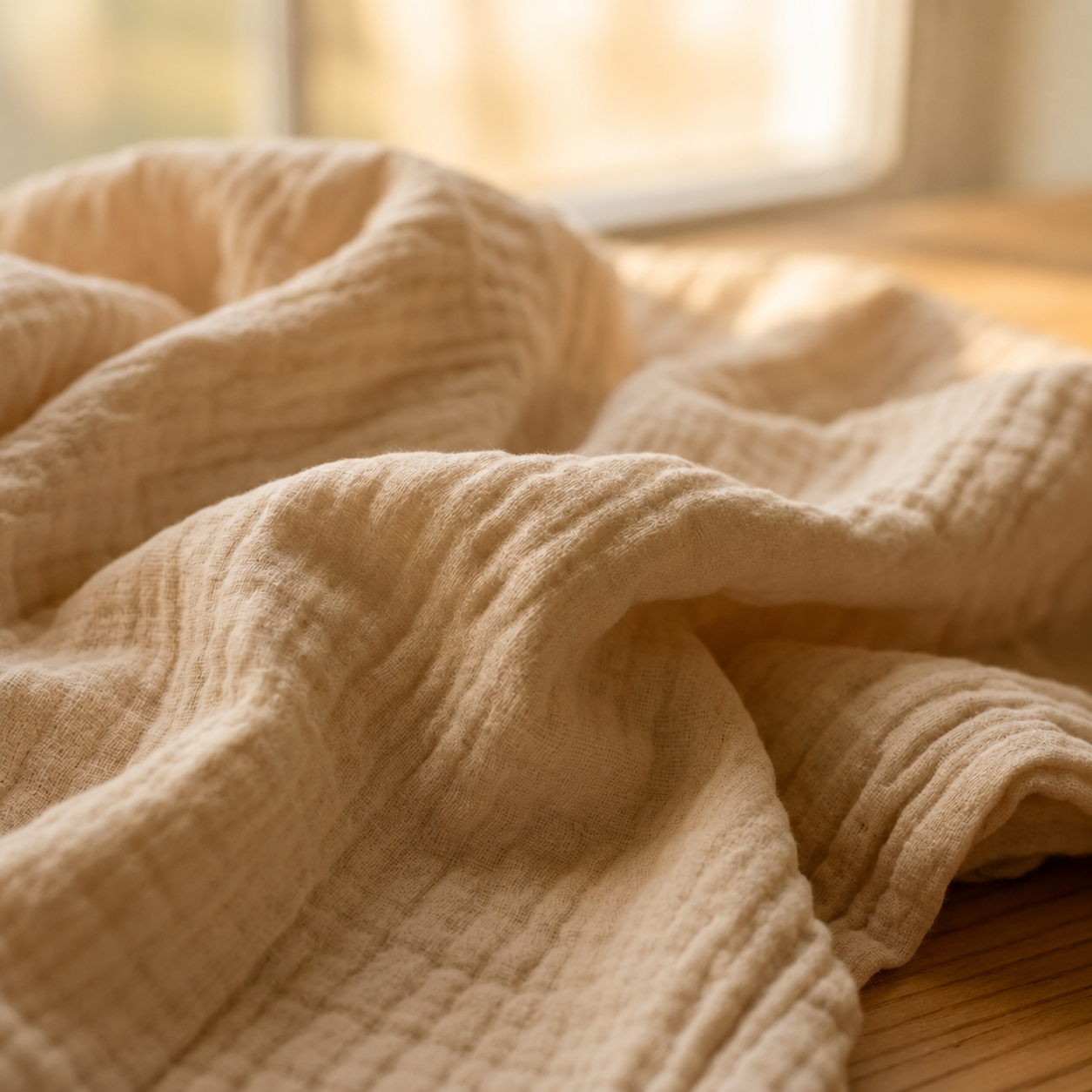 CloudNest™ | Couverture en Mousseline 100 % Coton